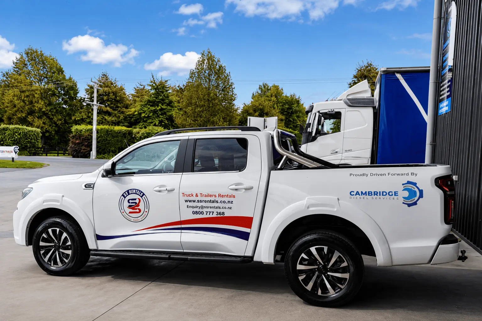 Pickup and return process for SS Rentals heavy vehicle hire